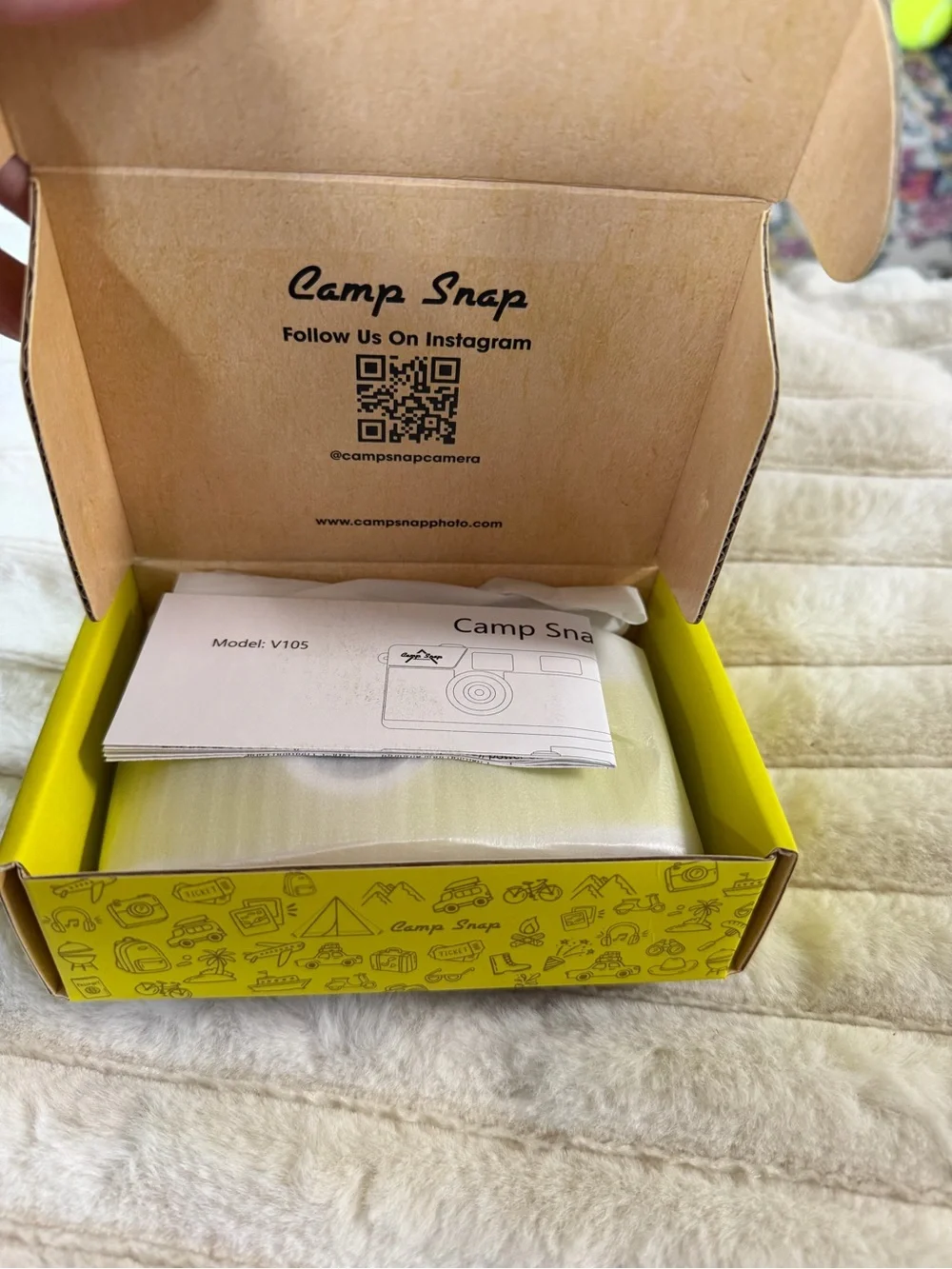 Camp Snap V105 Screen-Free Digital Camera Neon Acid Yellow Green NEW Sealed